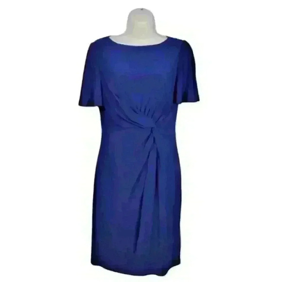 RALPH LAUREN Womans BLUE Dress (Green Tag) Fitted STRETCH Lined size 4 - Picture 2 of 6